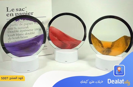 3D High Transmittance Glass Quicksand Night Light Table Lamp - dealatcity store