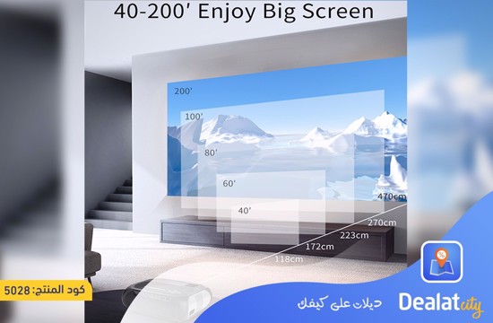 Borrego T7 Smart WIFI Full HD Projector - dealatcity store