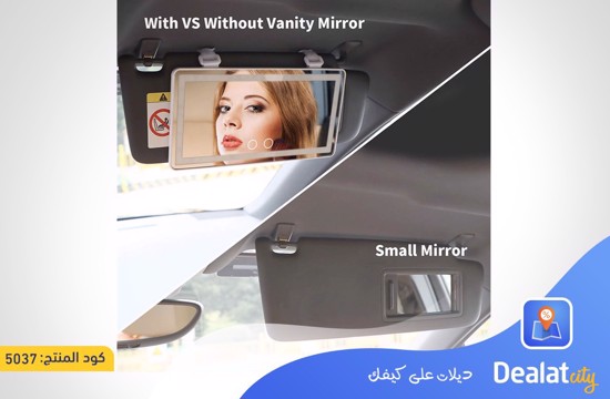 Ultra-thin Adjustable Car LED Light Makeup Mirror - dealatcity store