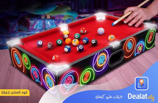 Mini Pool Table with LED Lighting - dealatcity store