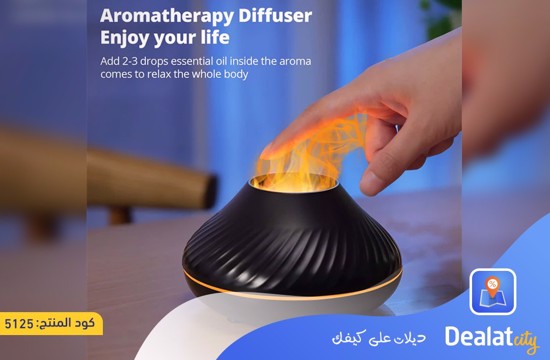 Ultrasonic Air Humidifier and Air Freshener with Flame Light - dealatcity store