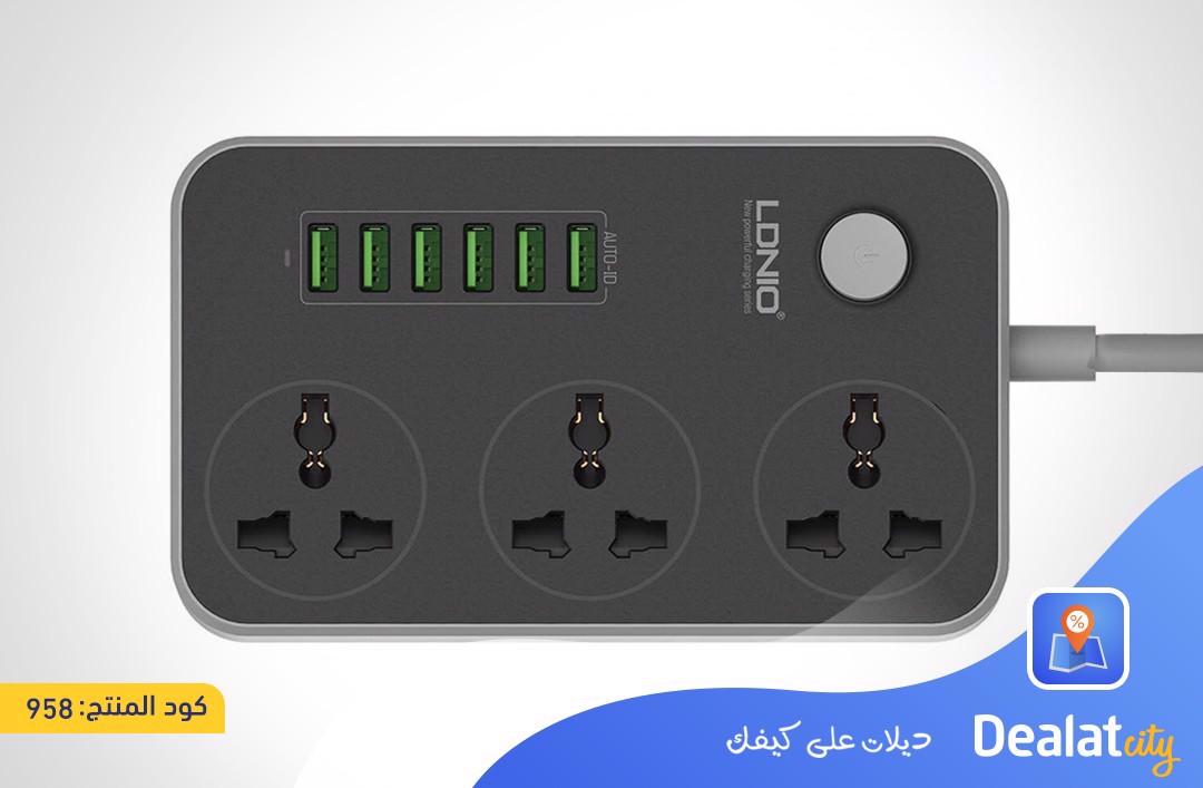 Ldnio Sc Ldino Power Strip With Ac Sockets Usb Ports Dealatcity Great Offers