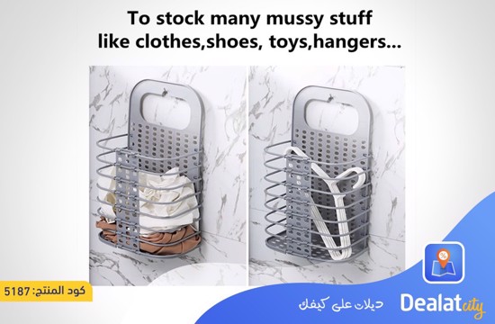 Folding Plastic Laundry Basket - dealatcity store