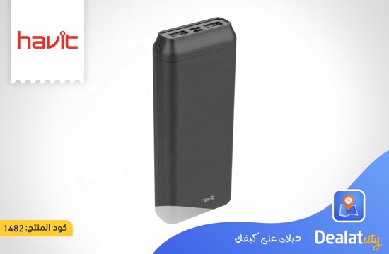 Havit H549 Portable Mobile Power Bank USB power bank 20000mah - DealatCity Store	