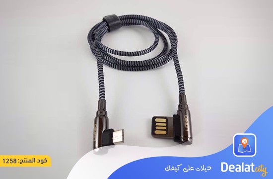 LDNIO LS421 GAMING 90°ANGLE ELBOW DATA CABLE (1m) - DealatCity Store	
