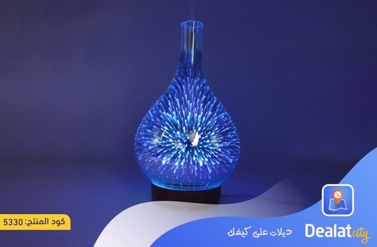 3D Fireworks Glass Vase Air Humidifier - dealatcity store