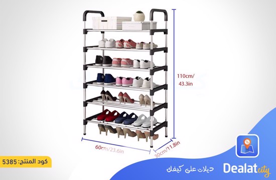 6-Tier Adjustable Shoe Rack - dealatcity store