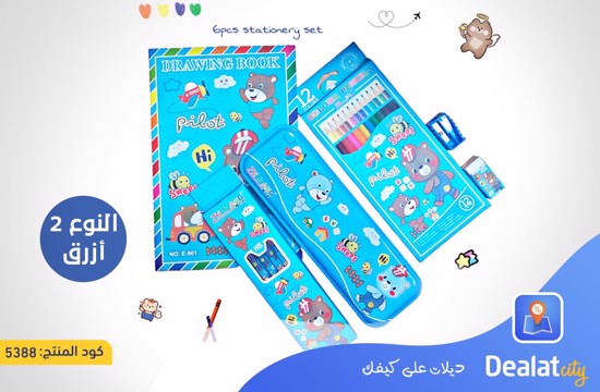 Cartoon-Themed Stationery Kit of Office Tools - dealatcity store