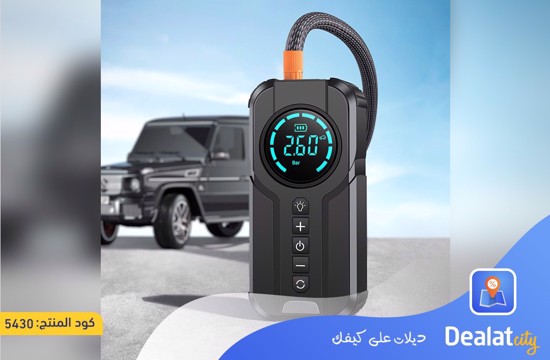 4 In 1 Car Jump Starter Air Pump Power Bank Lighting Portable Air Compressor - dealatcity store