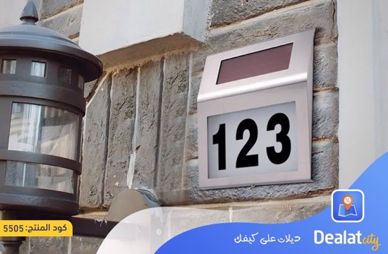 Solar Powered LED Lamp Designed to Illuminate Your House Number - dealatcity store