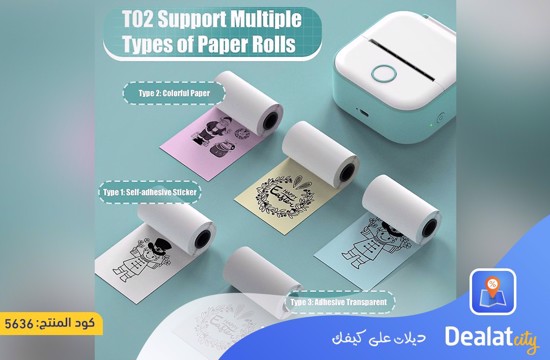 Phomemo T02 Portable Mini Wireless Thermal Pocket Printer - dealatcity store