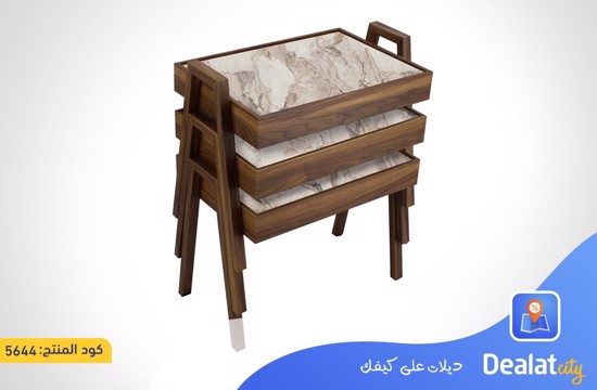 3-Piece Wooden Rectangular (Turkish) Nesting Table Set - dealatcity store