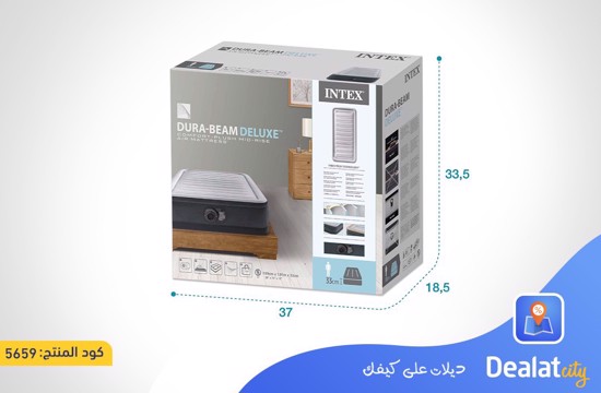 Intex Dura-Beam Deluxe AIR Bed Mattress - dealatcity store 