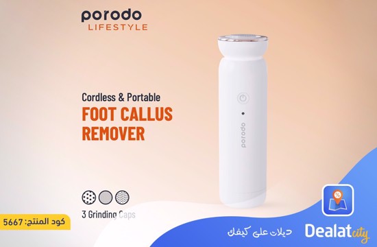 Porodo Lifestyle Cordless & Portable Foot Callus Remover - dealatcity store
