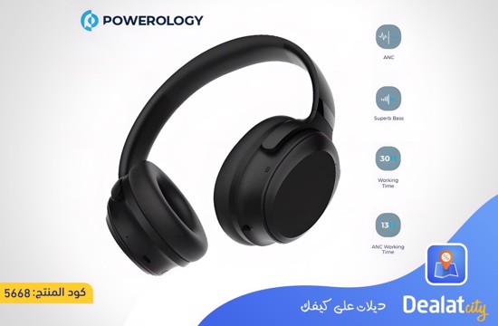 Powerology Noise Cancellation Headphones - dealatcity store