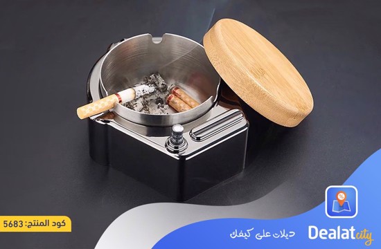 Practical Multifunctional Ashtray With Refillable Lighter - dealatcity store