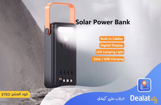 KAKUSIGA Solar Power Bank with Four USB Ports - dealatcity store