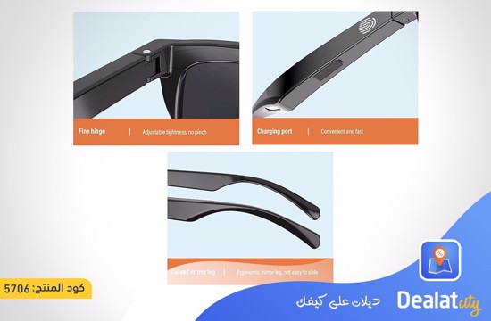 Wireless UV Smart Glasses Bluetooth 3 in 1 Built-in Speaker Headset Glasses - dealatcity store