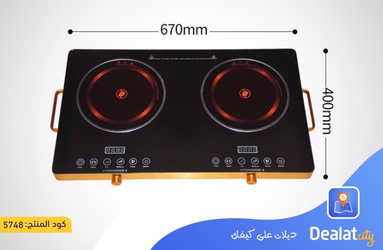 Multifunctional Double-head Electric Ceramic Stove - dealatcity store