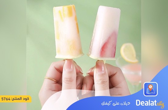 Plastic DIY Popsicle Ice Cream Mold with 8 Sticks - dealatcity store