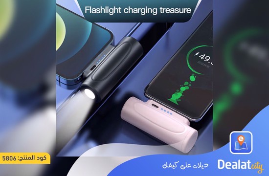 5000mAh Emergency Power Bank With Torch  - dealatcity store