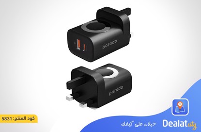 Porodo Dual Port Multi-Device Wall Charger - dealatcity store