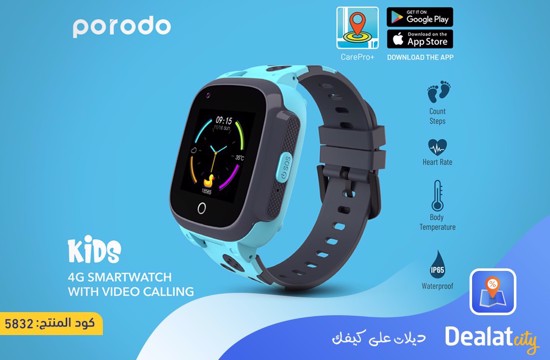 Porodo Kid's 4G GPS Smart Watch - dealatcity store	