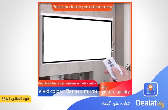 Retractable and Foldable Hanging Projector Display Screen - dealatcity store