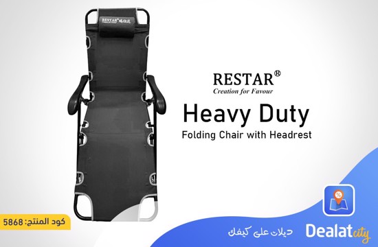 Folding Chair (Chair and Bed) with Backrest, Pillow and Adjustable Armrests - dealatcity store