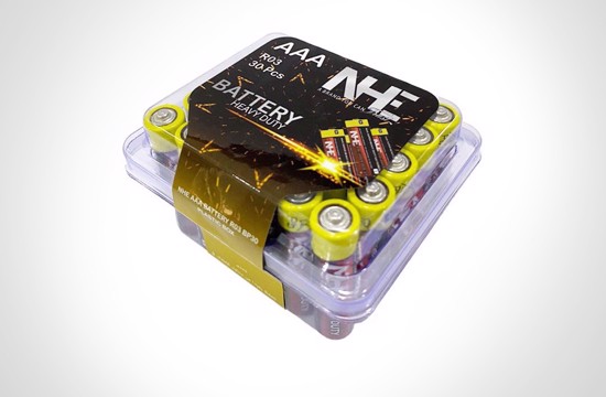 NHE AAA Battery Plastic Box - 30 Pcs