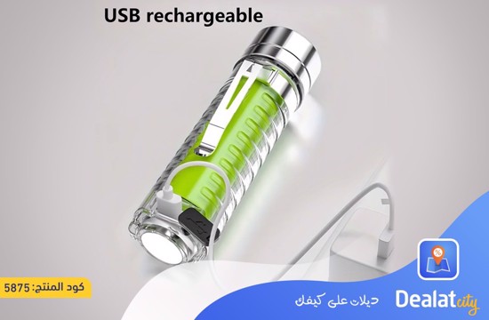 Rechargeable Waterproof Mini Handheld Magnetic Flashlight - dealatcity store