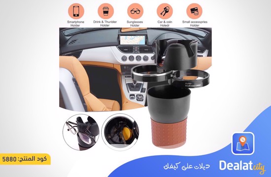 Multi-functional Car Cup Holder with 360 Degree Adjustable Swivel Base - dealatcity store