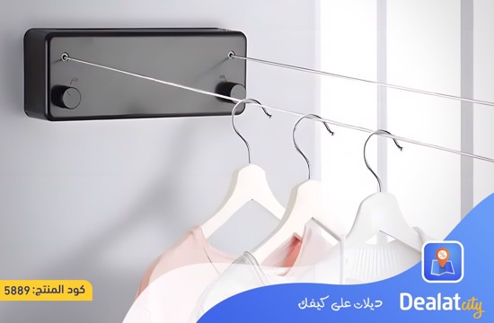Retractable Laundry Line with Adjustable Stainless Steel Double Rope - dealatcity store
