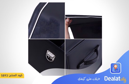 Foldable Large Capacity Leather Car Storage Box Car Trunk Organizer - dealatcity store