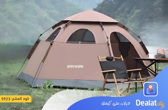 Porodo Lifestyle 4-Person Easy Pop-Up Automatic Camping Tent - dealatcity store