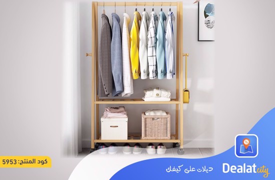 Clothes Rack with Two Bottom Shelves - dealatcity store
