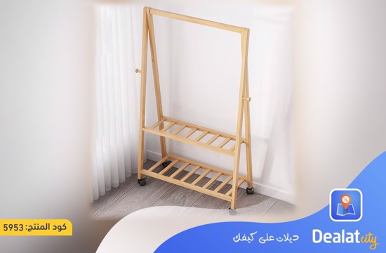 Clothes Rack with Two Bottom Shelves - dealatcity store