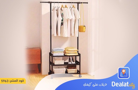 Multifunctional Clothes Organizer Rack with 3 Storage Racks - dealatcity store