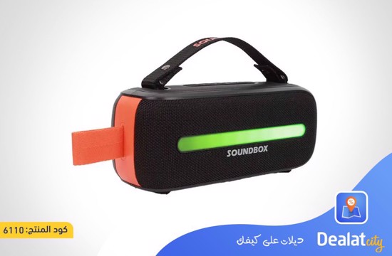 Porodo Soundtec RGB Lighting Speaker 3600mAh with 24W Power and Microphone