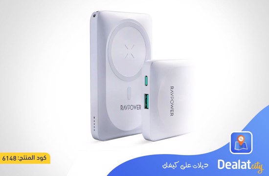 RAVPower RP-PB1212 Wireless Magsafe Power Bank, PD 20W, 10000mAh