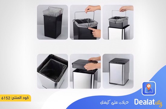 18L Automatic Trash Can Waterproof Stainless Steel  - dealatcity store