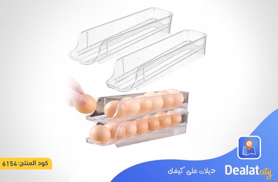 3-Layer Transparent Egg Organizer Holds - dealatcity store