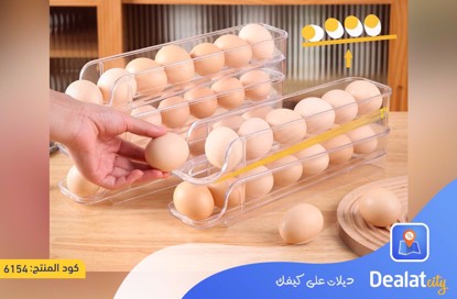3-Layer Transparent Egg Organizer Holds - dealatcity store