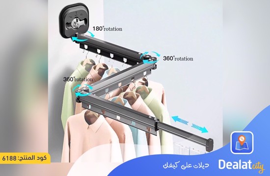 Retractable and Foldable Clothes Hanger up to 126 cm - dealatcity store