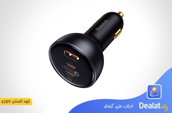 Baseus 160W 3-Port Car Phone Charger - dealatcity store