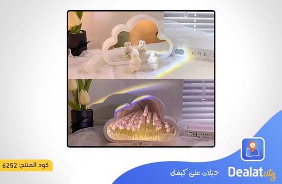 LED Lighted Rose Cloud Lamp and Mirror - dealatcity store