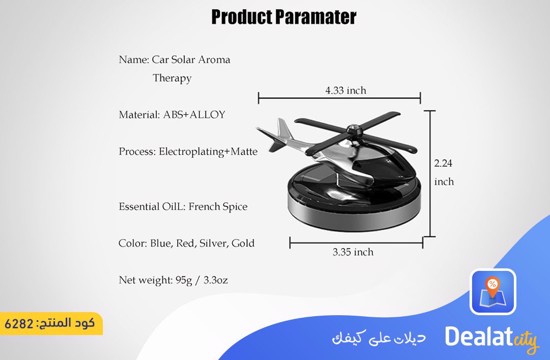 A Rotating Solar-Powered Aroma Diffuser in The Shape of a Helicopter Equipped-dealatcity store