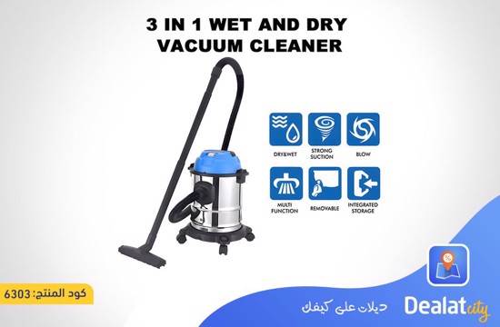 Sonifer 25L 2400W Barrel Vacuum Cleaner for Dry and Wet Cleaning