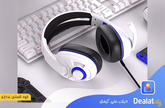 Adjustable Gaming Headphone with Crystal Clear Stereo Sound with Microphone and Noise Canceling Feature