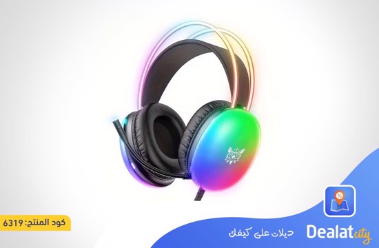 ONIKUMA Cat Ear Gaming Headset with RGB Lights with High-definition Sound and HD Microphone